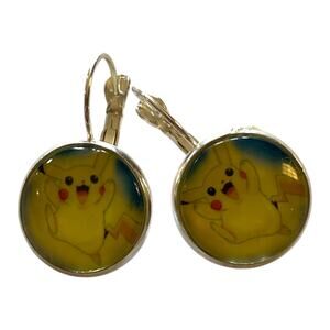 Pikachu Dangle Earrings – Pokémon-Inspired Jewelry – Cute Gamer Girl Gift